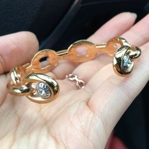 Henri Bendel rose gold bangle